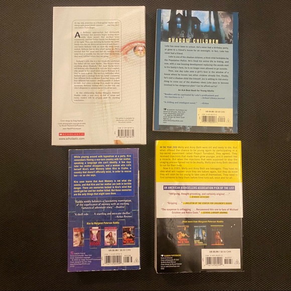 🎉2/20 Set of 4 Margaret Peterson Haddix YA Novels Sci Fiction Adventure Books - Picture 2 of 6